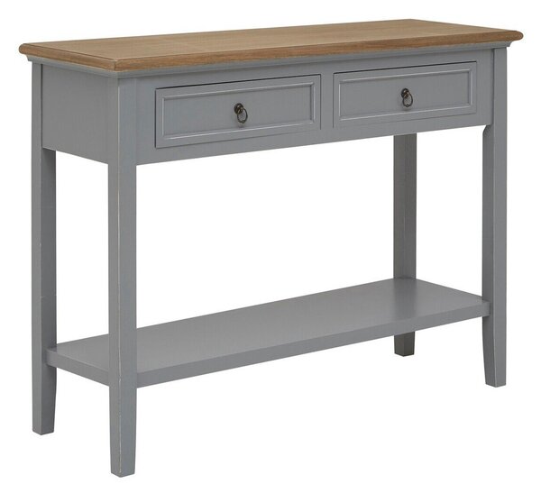 Šedý konzolový stolek z masivu pavlovnie 34,5x99 cm Henley – Premier Housewares