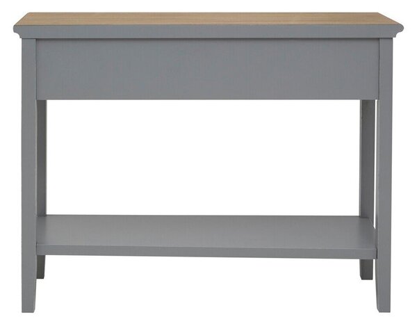 Šedý konzolový stolek z masivu pavlovnie 34,5x99 cm Henley – Premier Housewares
