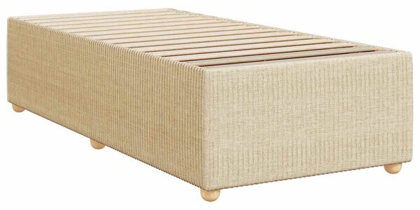 Box spring postel s matrací krémová 80 x 200 cm textil 3285530