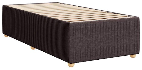 Box spring postel s matrací tmavě hnědá 80x200 cm textil 3285528