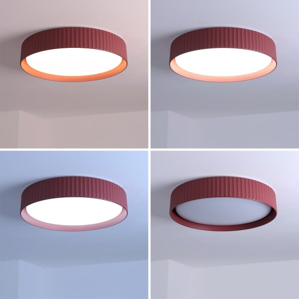 Brilagi-LED Stmívatelné stropní svítidlo LUCIA LED/48W/230V pr. 41 cm červená+DO