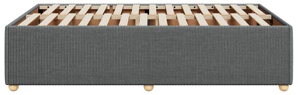 Rám postele bez matrací tmavě šedá 120x190 cm textil 3284922
