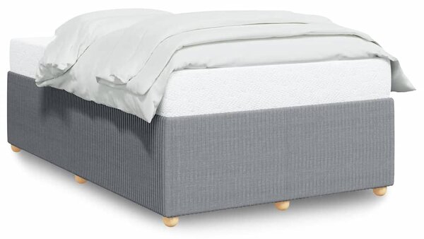 Rám postele bez matrací světle šedá 120x190 cm textil 3284921