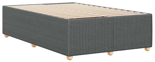 Rám postele bez matrací tmavě šedá 120x190 cm textil 3284922