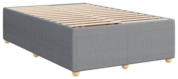 Rám postele bez matrací světle šedá 120x190 cm textil 3284921