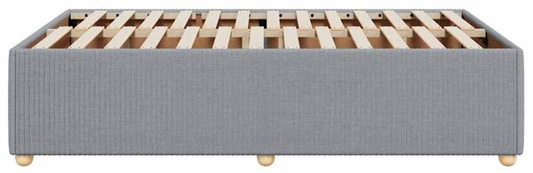 Rám postele bez matrací světle šedá 120x190 cm textil 3284921