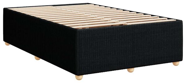 Rám postele bez matrací černá 120x190 cm textil 3284923