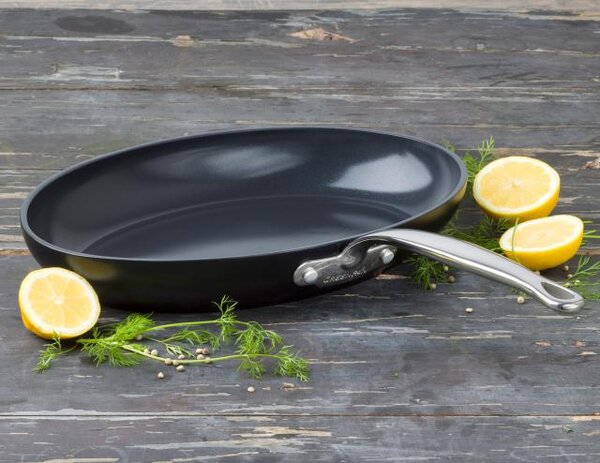 Pánev na ryby Barcelona Black 33 x 23 cm - GreenPan