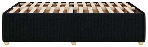 Rám postele bez matrací černá 120x190 cm textil 3284923