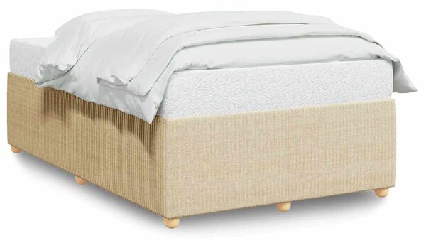 Rám postele bez matrací krémově 120x190 cm textil 3284926