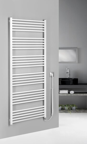 Sapho Sapho, METRO-E elektrické topné těleso, rovné, 600x1620 mm, 800 W, černá matná, ME616B
