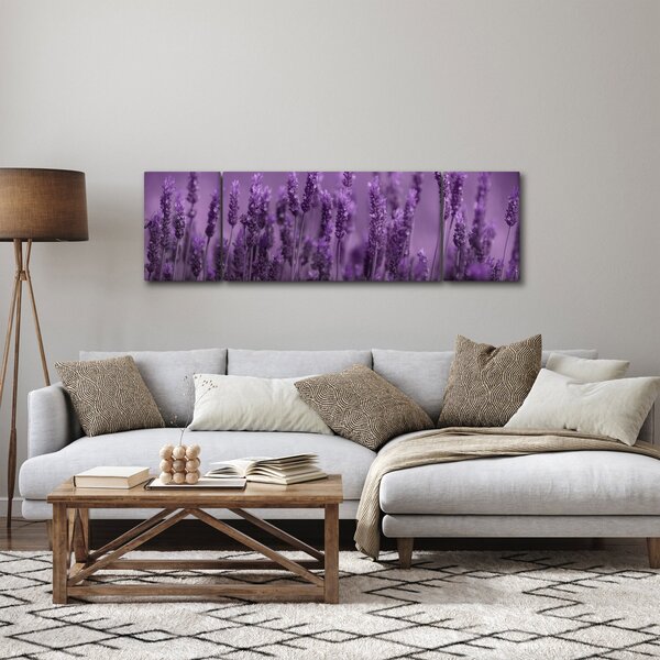 Obraz - Levandule (170x50 cm)