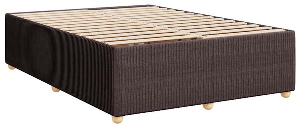 Box spring postel s matrací tmavě hnědá 140x190 cm textil 3285570