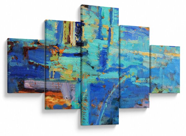 Obraz - Abstraktní olejomalba (125x70 cm)