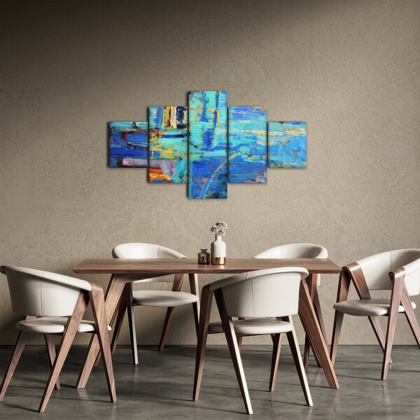 Obraz - Abstraktní olejomalba (125x70 cm)