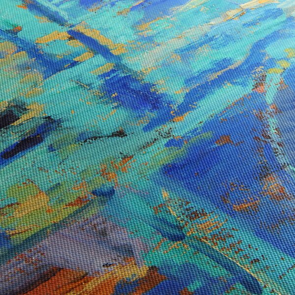 Obraz - Abstraktní olejomalba (125x70 cm)