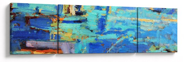Obraz - Abstraktní olejomalba (170x50 cm)