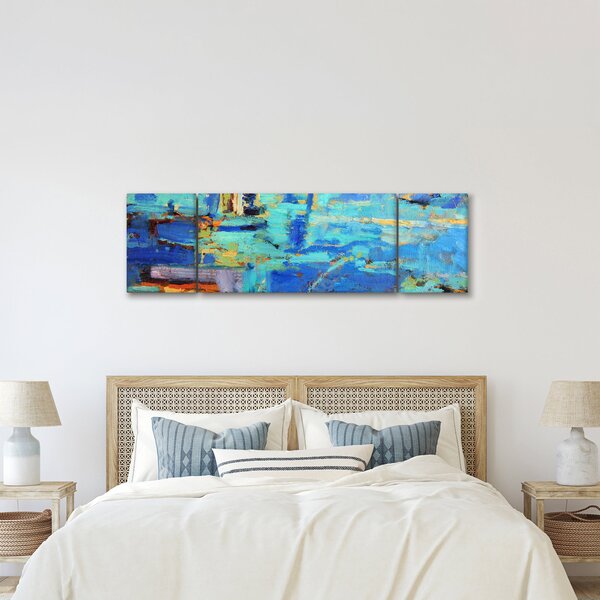 Obraz - Abstraktní olejomalba (170x50 cm)