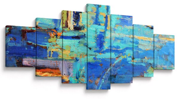 Obraz - Abstraktní olejomalba (210x100 cm)