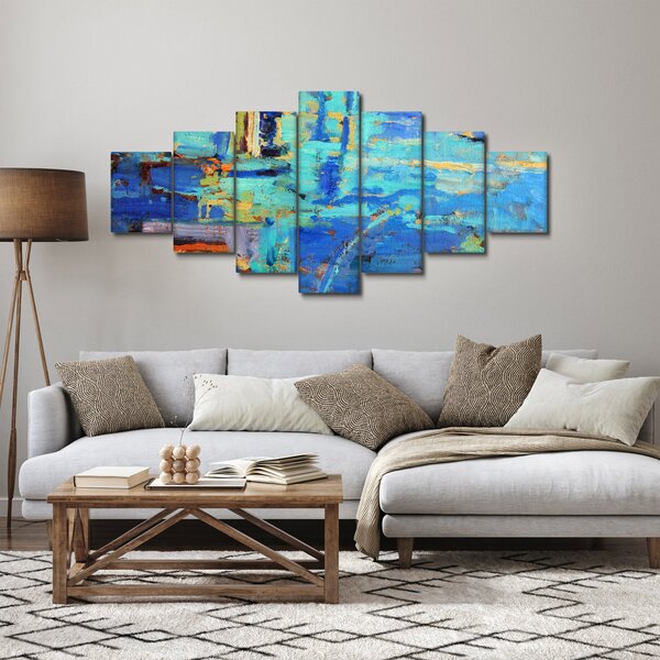 Obraz - Abstraktní olejomalba (210x100 cm)