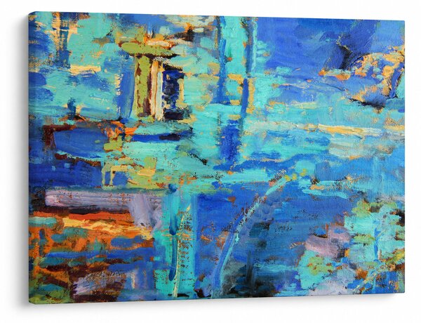 Obraz - Abstraktní olejomalba (70x50 cm)