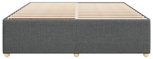 Rám postele bez matrace tmavě šedý 180 x 200 cm textil 3284957
