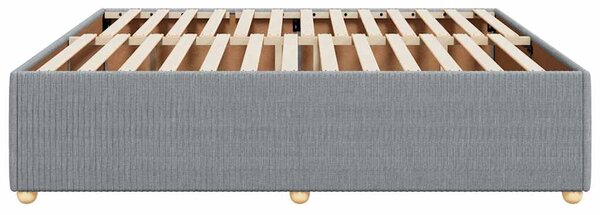 Rám postele bez matrace světle šedý 180 x 200 cm textil 3284956