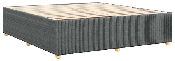 Rám postele bez matrace tmavě šedý 180 x 200 cm textil 3284957