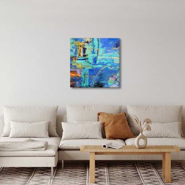 Obraz - Abstraktní olejomalba (30x30 cm)