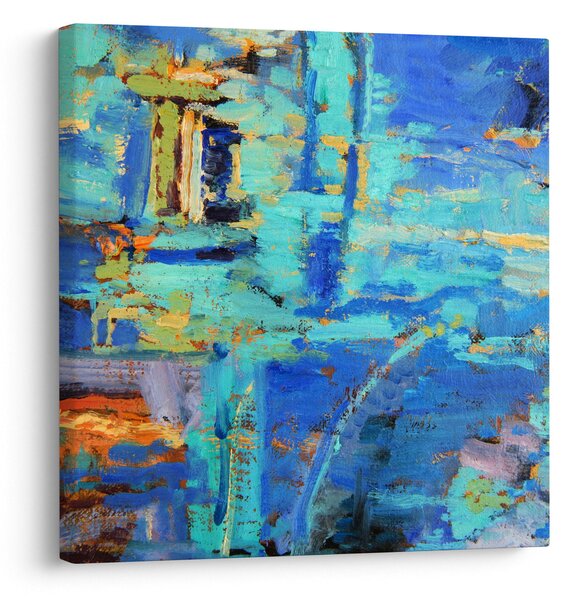 Obraz - Abstraktní olejomalba (30x30 cm)