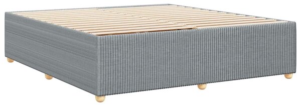 Rám postele bez matrace světle šedý 180 x 200 cm textil 3284956