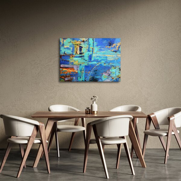 Obraz - Abstraktní olejomalba (70x50 cm)