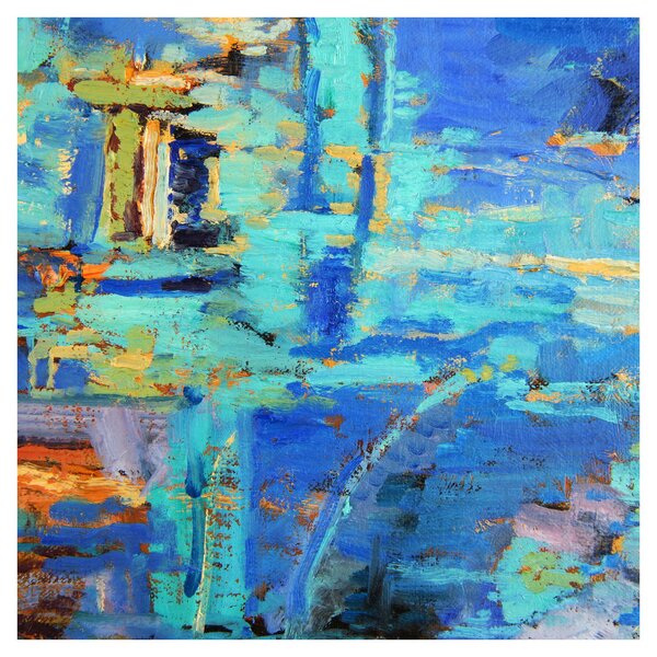 Obraz - Abstraktní olejomalba (30x30 cm)