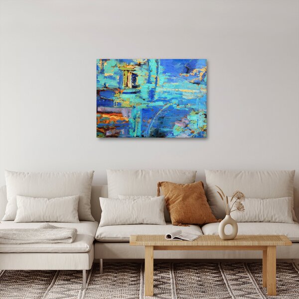 Obraz - Abstraktní olejomalba (70x50 cm)