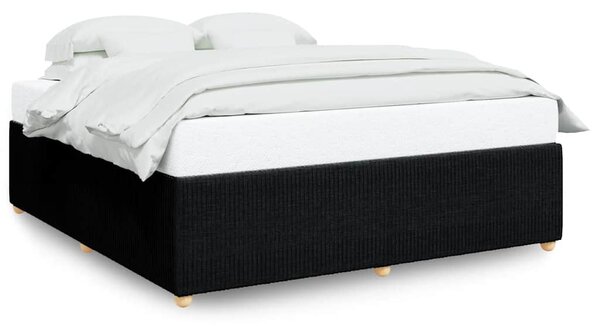 Rám postele bez matrace černý 180 x 200 cm textil 3284958