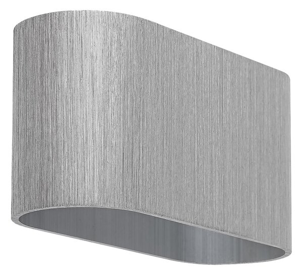 RABALUX Moderní nástěnné osvětlení KAUNAS, 1xG9, 10W, oválné, stříbrné 007025