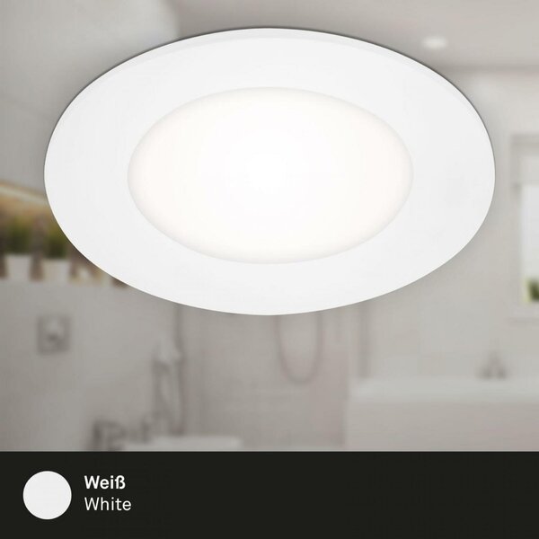 BRILONER 3ks sada LED vestavné svítidlo, pr. 8,6 cm, 3 W, 350 lm, bílé BRI 7057-436