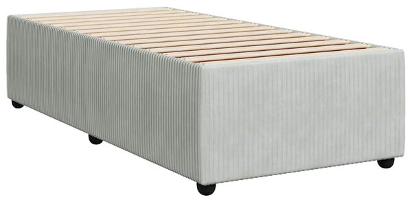 Rám postele bez matrace světle šedý 90 x 200 cm samet 3284982