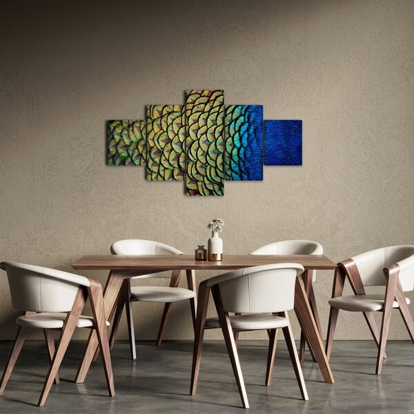 Obraz - Páví peří (125x70 cm)