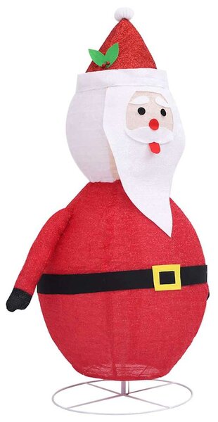 Dekorativní vánoční Santa Claus s LED luxusní tkanina 90 cm 328498