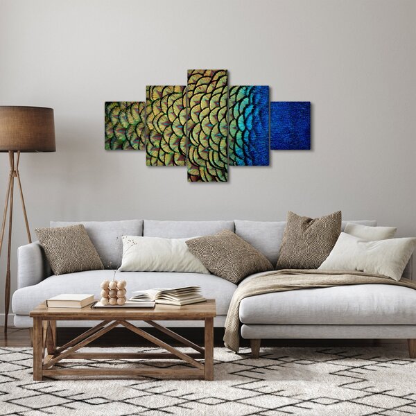 Obraz - Páví peří (125x70 cm)