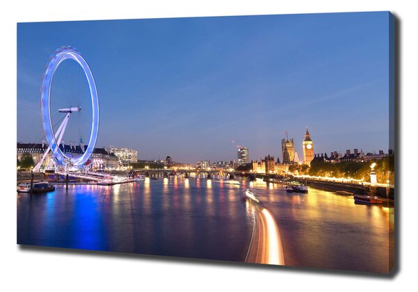Foto obraz tištěný na plátně Londoy Eye Londýn pl-oc-100x70-f-53327501