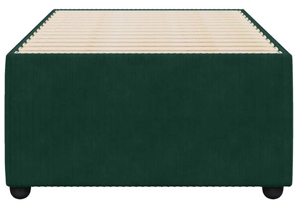 Rám postele bez matrace tmavě zelená 100 x 200 cm samet 3284991