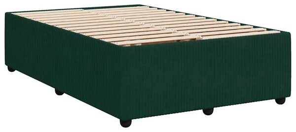 Box spring postel s matrací tmavě zelená 120 x 200 cm samet 3287713
