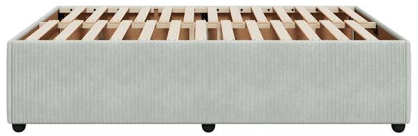 Rám postele bez matrace světle šedý 140 x 190 cm samet 3285006