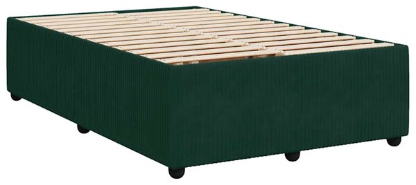 Box spring postel s matrací tmavě zelená 120 x 200 cm samet 3287707