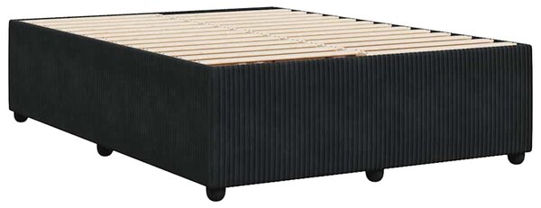 Rám postele bez matrace černý 140 x 190 cm samet 3285008