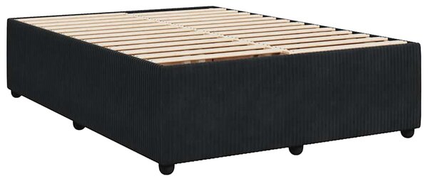 Rám postele bez matrace černý 140 x 190 cm samet 3285008