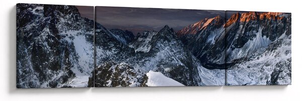 Obraz - Východ slunce v horách (170x50 cm)
