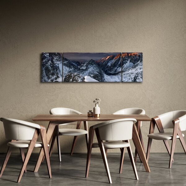 Obraz - Východ slunce v horách (170x50 cm)